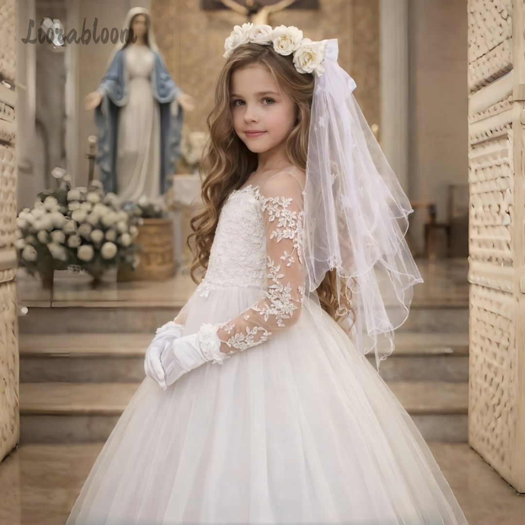Girls' Lace Wedding Dress Cust - Formal Attire Woman 评论和价格