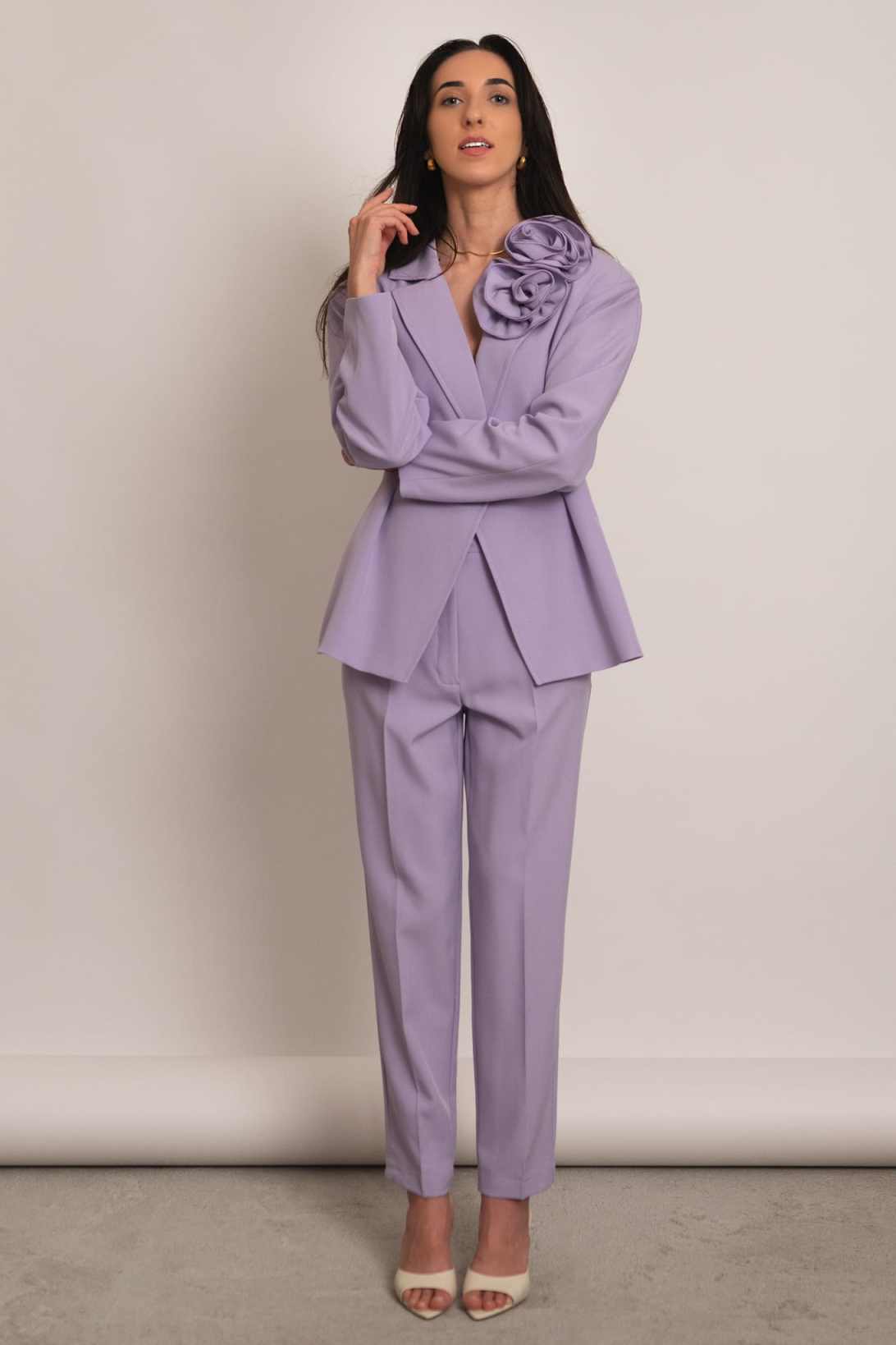 Vibrant Peplum Women Suit Set  - Women Formal Wear For Conference 评论和价格