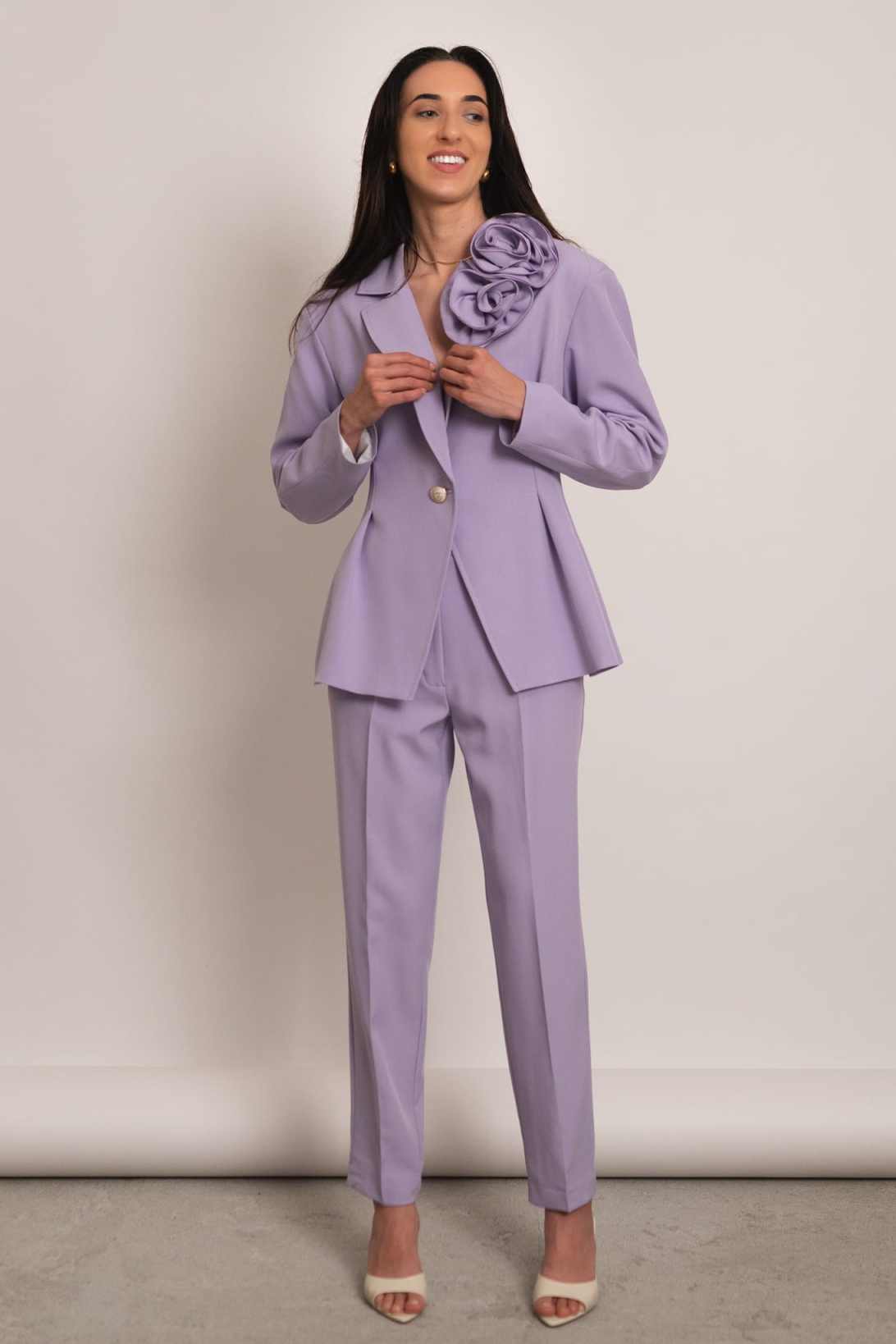 Vibrant Peplum Women Suit Set  - Women Formal Wear For Conference 评论和价格