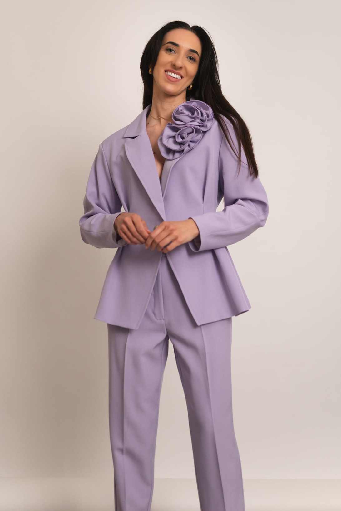 Vibrant Peplum Women Suit Set  - Women Formal Wear For Conference 评论和价格