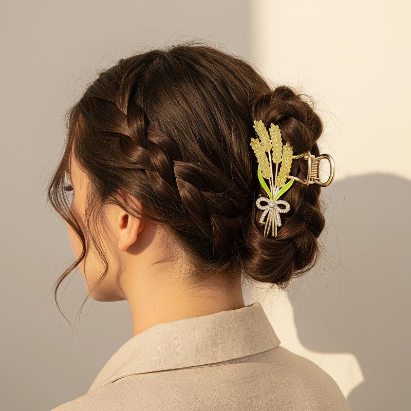 Alloy Wheat Design Hair Claw C - Women Formal Wear Designers 评论和价格