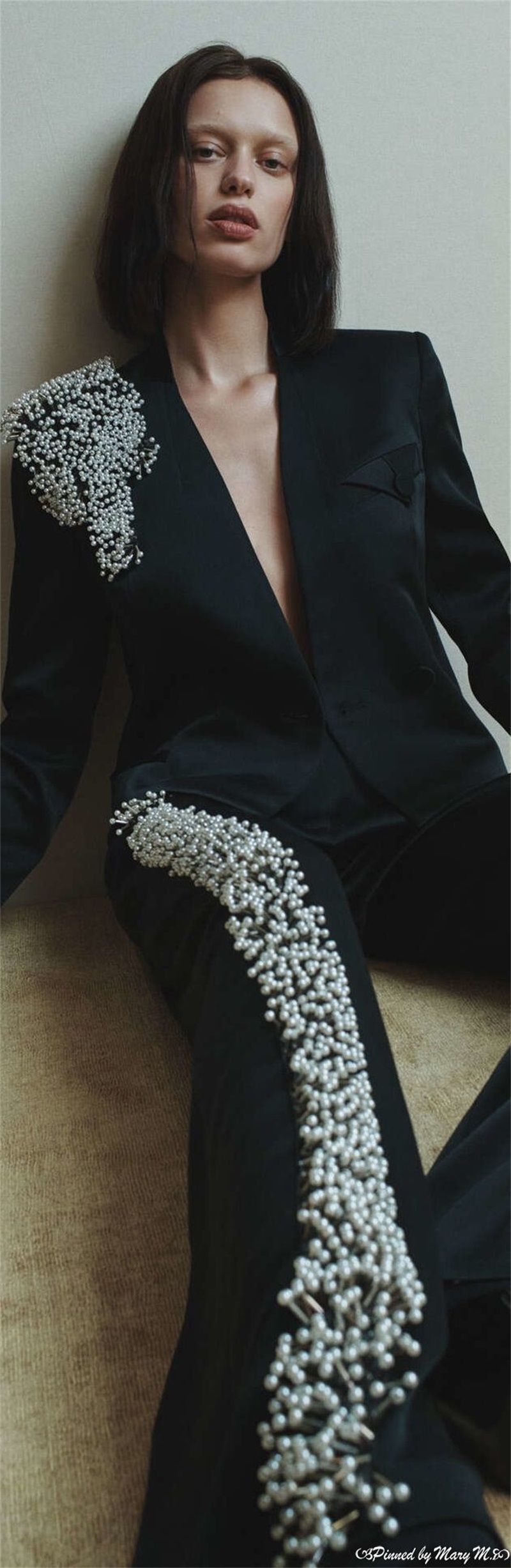 Black Women Office Suits Set P - Women Formal Wear Designers 评论和价格