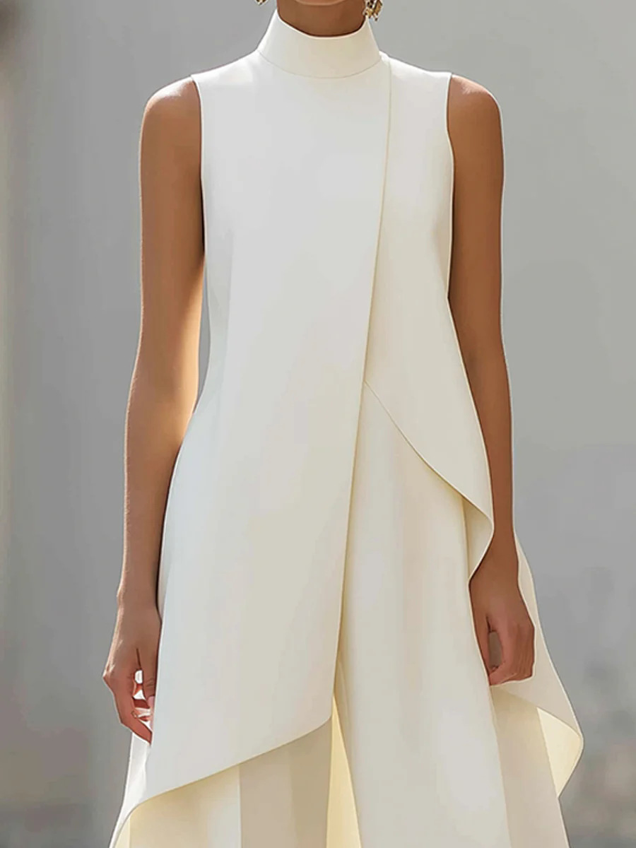 Women Stand Neck Sleeveless La - Women'S Formal Wear Pants 评论和价格