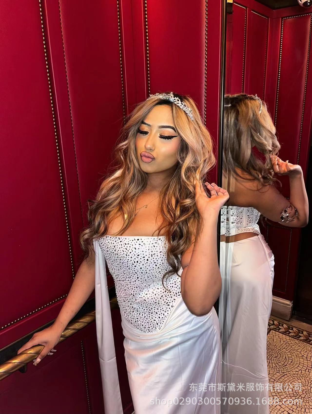 Sexy Mermaid Women Prom Dress  - Women Formal Wear With Skirt 评论和价格