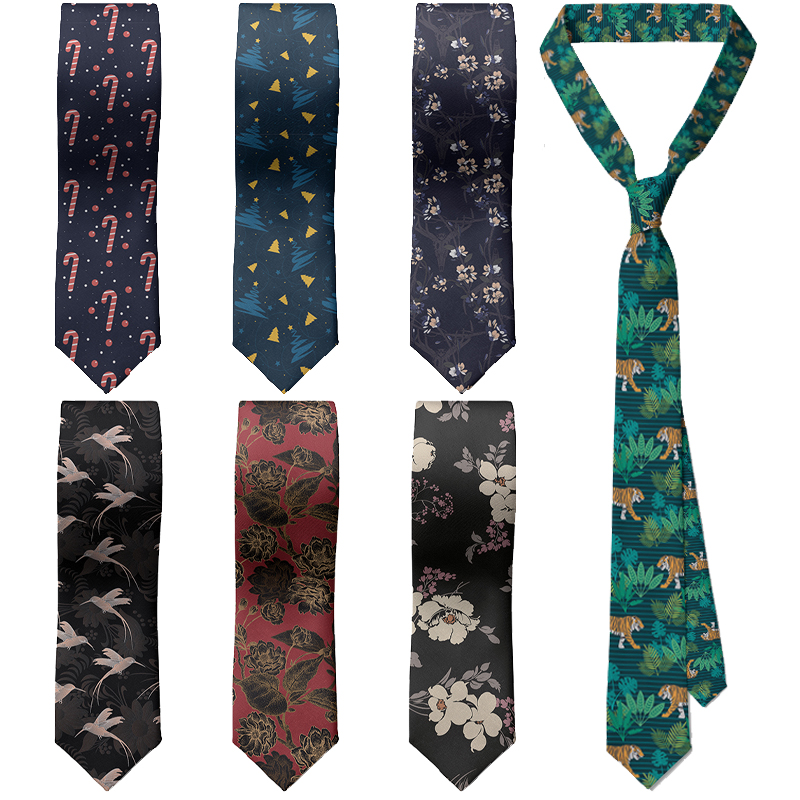 Men's Slim Fit 3D Printed Tie  - Women'S Holiday Formal Wear 评论和价格