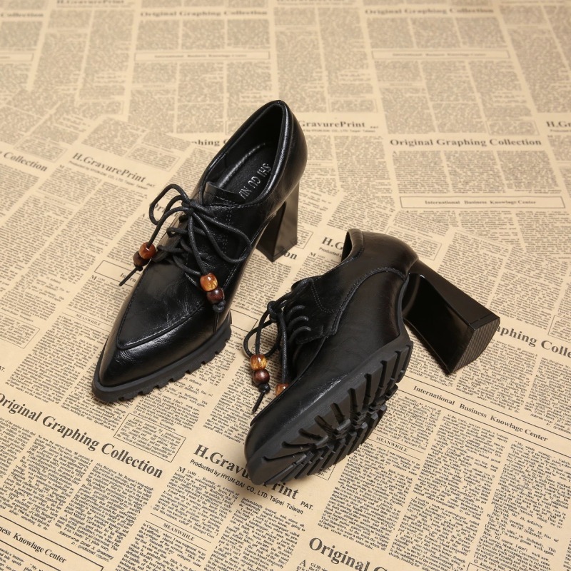 Retro Strappy Deep Mouth Singl - Pump Heel Block 评论和价格