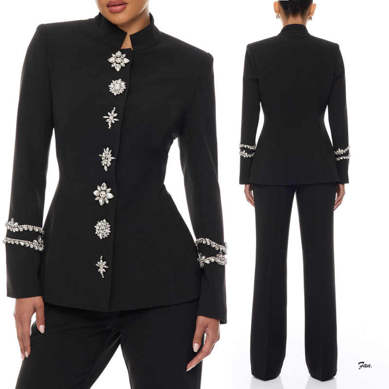 Designer Crystal Women Pants S - Women Formal Wear Designers 评论和价格