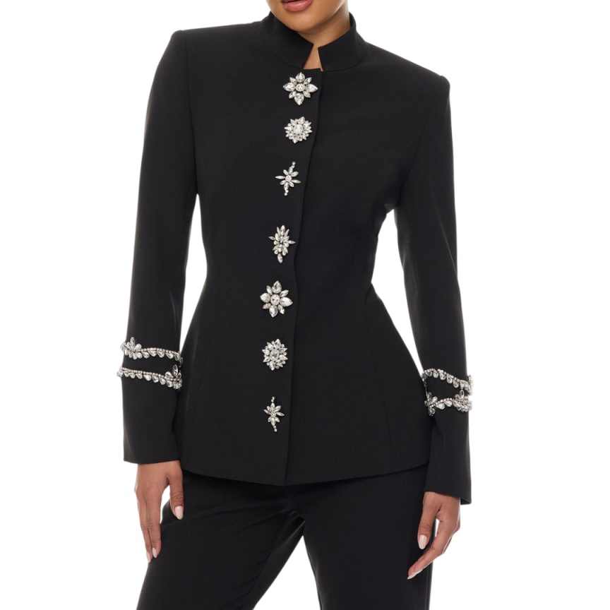Designer Crystal Women Pants S - Women Formal Wear Designers 评论和价格