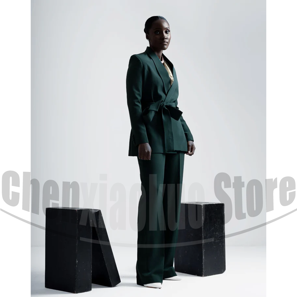 Women Suit Belted Blazer and W - Women Formal Wear Designers 评论和价格