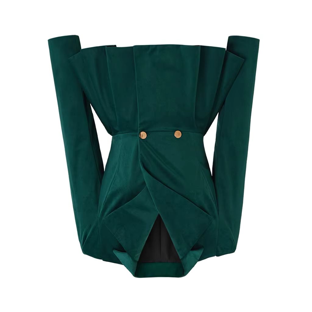 In Stock Vintage Gothic Green  - Women'S Gothic Formal Wear 评论和价格