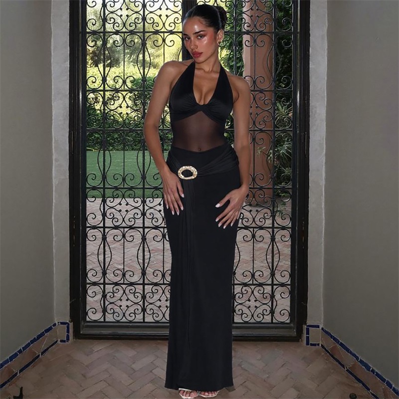 Black Sheer Women Prom Dress S - Women'S Holiday Formal Wear 评论和价格