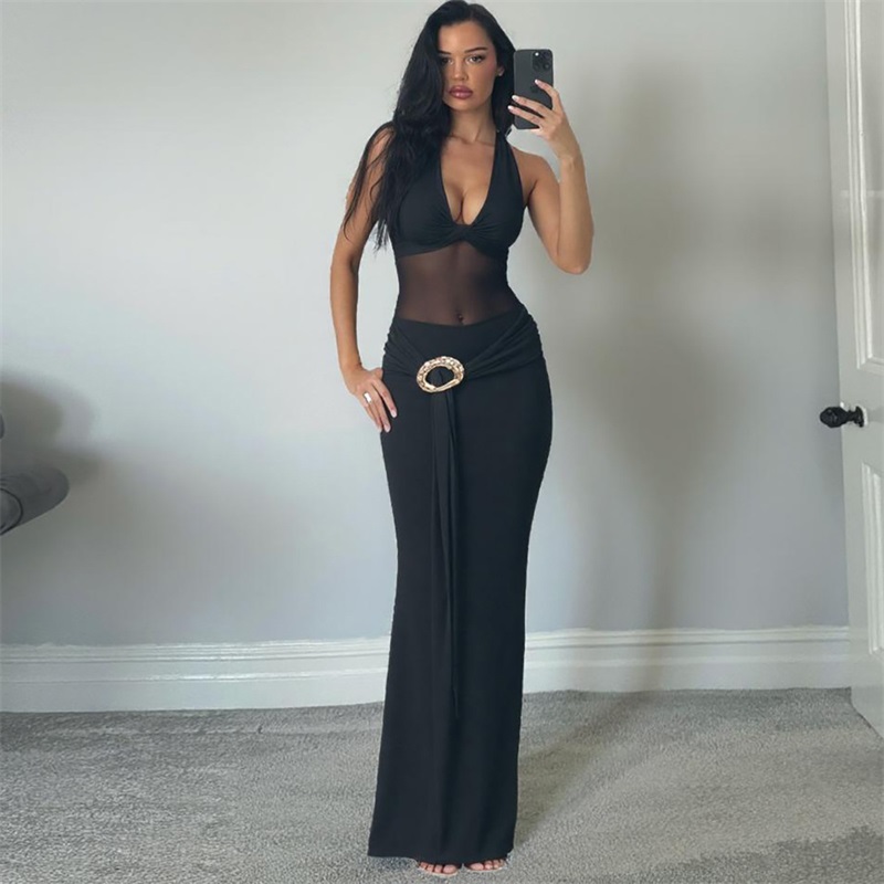 Black Sheer Women Prom Dress S - Women'S Holiday Formal Wear 评论和价格