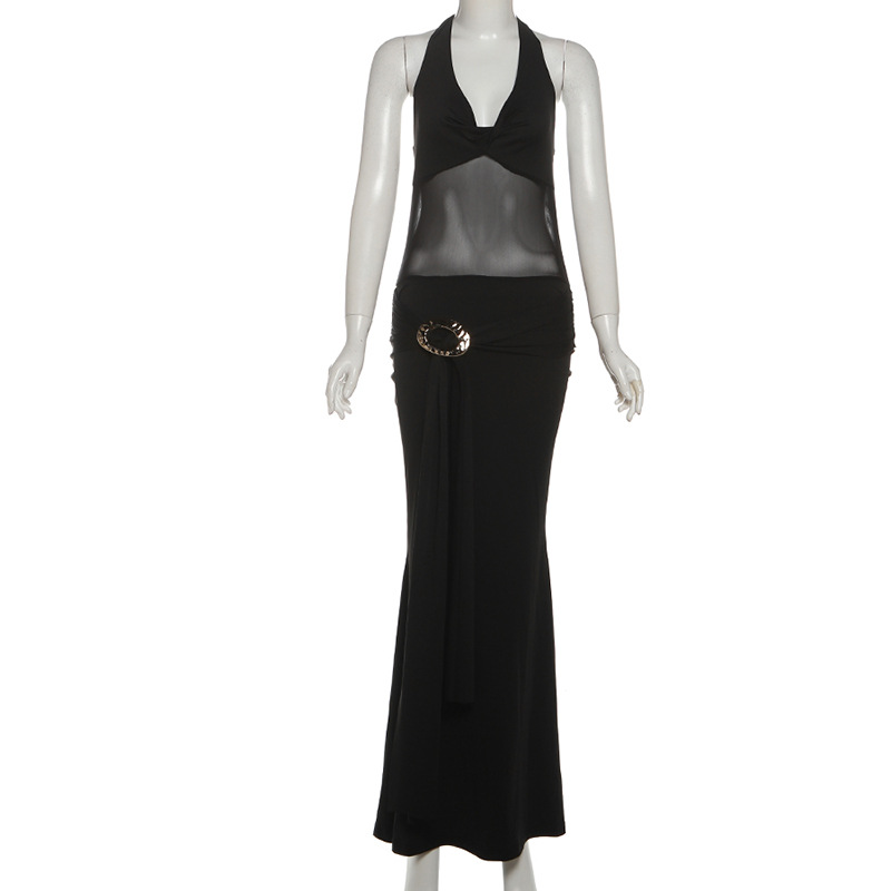 Black Sheer Women Prom Dress S - Women'S Holiday Formal Wear 评论和价格