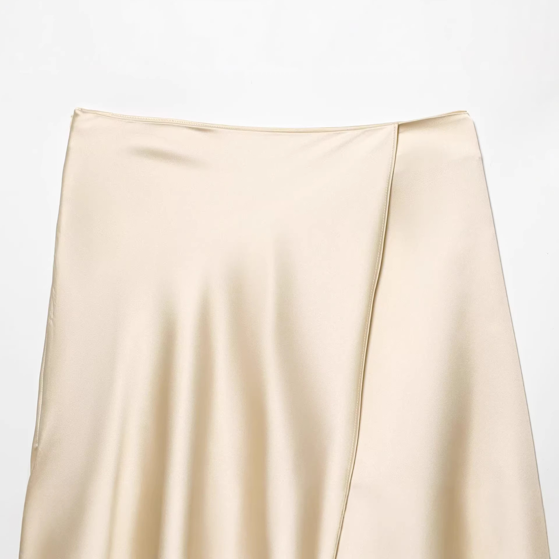 Women's Elegant Satin Lace Hem - Women Formal Wear With Skirt 评论和价格